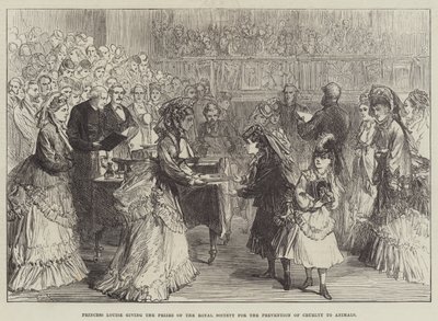 La Principessa Louise consegna i premi della Royal Society for the Prevention of Cruelty to Animals da Sir John Charles Robinson
