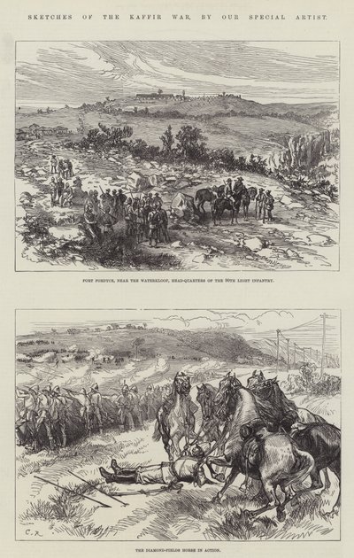Schizzi della Guerra dei Kaffir da Sir John Charles Robinson
