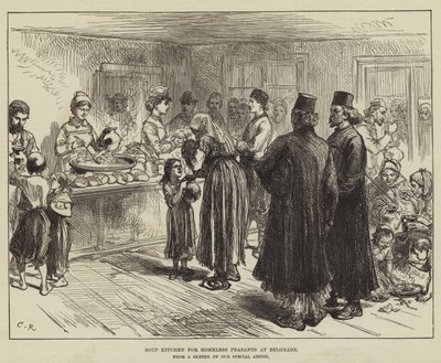 Mensa dei poveri per contadini senza tetto a Belgrado da Sir John Charles Robinson