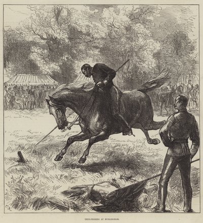 Gara di infilzamento di pioli a Hurlingham da Sir John Charles Robinson