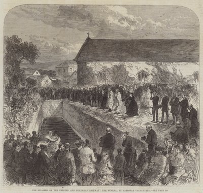 Il disastro sulla ferrovia Chester e Holyhead, il funerale nel cimitero di Abergele da Sir John Charles Robinson