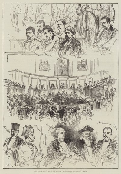 Il Grande Processo Romano per Omicidio da Sir John Charles Robinson