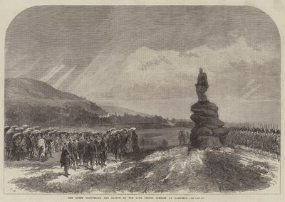 La Regina scopre la statua del defunto Principe Consorte a Balmoral da Sir John Charles Robinson