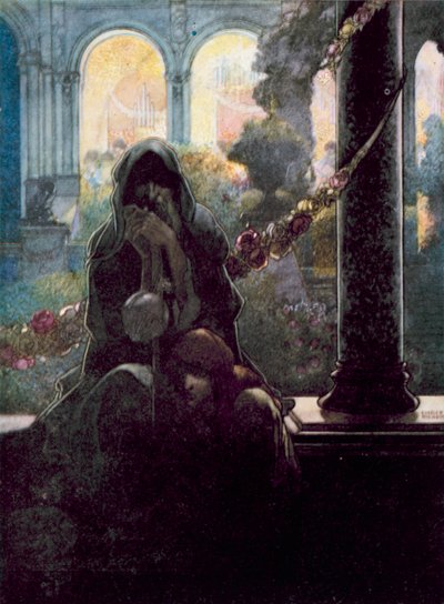 I ricchi che si divertono nelle loro belle case, mentre i mendicanti siedono ai cancelli da Charles Robinson
