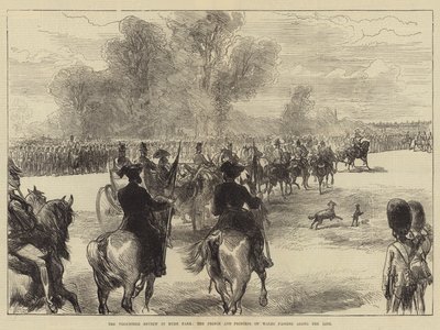 La Revisione dei Volontari a Hyde Park, il Principe e la Principessa del Galles che passano lungo la Linea da Sir John Charles Robinson