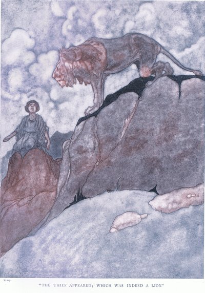 Il ladro apparve; che era infatti un leone da Charles Robinson