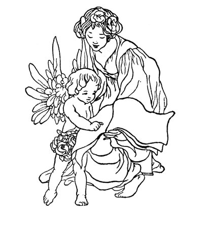 Illustrazione della pagina del titolo per Il Principe Felice e Altri Racconti di Oscar Wilde da Charles Robinson