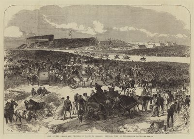 Visita del Principe e della Principessa del Galles in Irlanda, vista generale delle corse di Punchestown da Sir John Charles Robinson