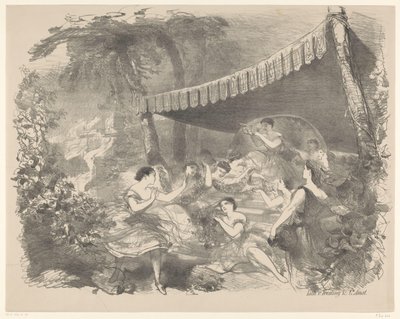 Scena di balletto con ninfe da Charles Rochussen