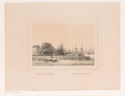 Veduta dei Boompjes a Rotterdam da Charles Rochussen