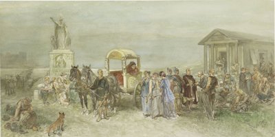 Piazza del mercato con Romani e Batavi da Charles Rochussen