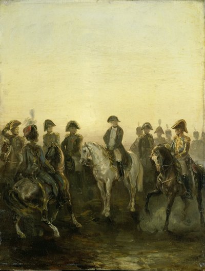 Napoleone con il suo staff da Charles Rochussen