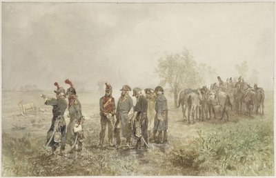 Incontro di ufficiali francesi in Olanda, 1793 da Charles Rochussen