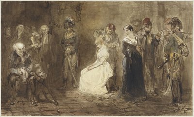 Principessa Elisabetta di Francia in prigione, 10 maggio 1794 da Charles Rochussen