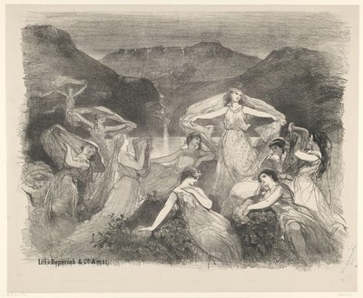 Scena dal balletto Zélie o il velo magico da Charles Rochussen