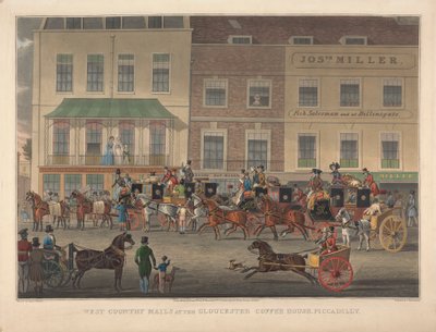 Posta del West Country alla Gloucester Coffee House, Piccadilly da Charles Rosenberg