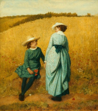 Campo di papaveri da Charles Rossiter