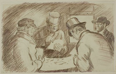 Una partita a carte da Charles Samuel Keene