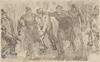 Pensiero felice per Punch, 16 dicembre 1876 da Charles Samuel Keene
