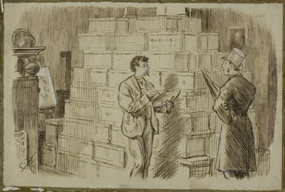 Nello studio da Charles Samuel Keene