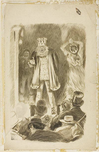 Lord Salisbury che parla a una riunione da Charles Samuel Keene