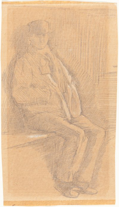 Uomo Seduto da Charles Samuel Keene