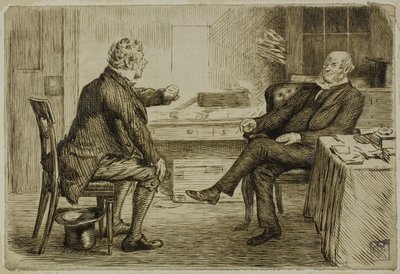Avvocato e Cliente da Charles Samuel Keene