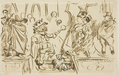 Studio per la pagina del titolo, da Punch, Volume 55 da Charles Samuel Keene