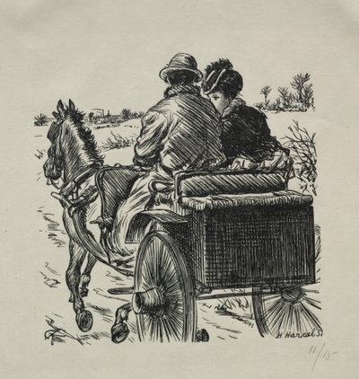 Il cappotto con la fodera di pelliccia, 1869 da Charles Samuel Keene