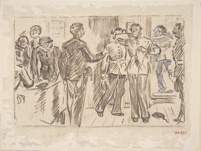 La lacrima del soldato - Vecchia canzone, ca. 1879 da Charles Samuel Keene