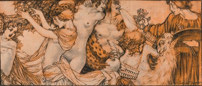 Illustrazione dal Rubaiyat di Omar Khayyam, c20 secolo 1914-1915 da Charles Sergeant Jagger