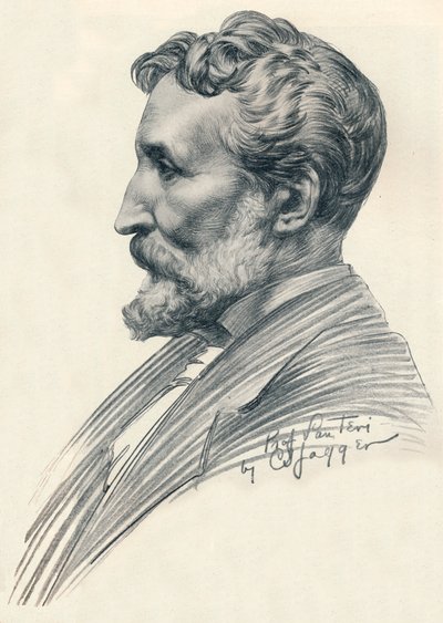 Édouard Lantéri, scultore e medaglista britannico di origine francese, c. XX secolo 1914-1915 da Charles Sergeant Jagger
