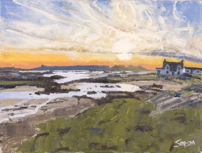 Stream to the Sea, 2016 (olio su tela) da Charles Simpson