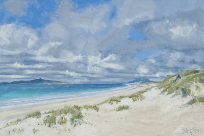 West Beach, Berneray, 2013 (olio su tela) da Charles Simpson
