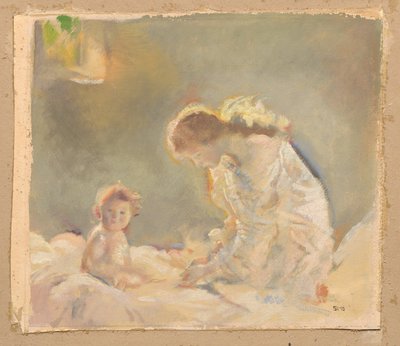 Adorazione del Bambino, c.1926 da Charles Sims