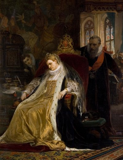 Una Elisabetta Turbata, fine XIX secolo da Charles Soubre