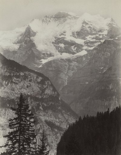 Jungfrau, vista da Mürren, Svizzera da Charles Soulier