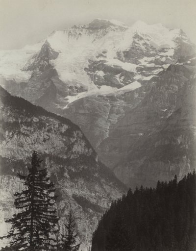 Jungfrau, vista da Mürren, Svizzera, c. 1860 da Charles Soulier