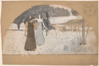 Studi per lunette da Charles Sprague Pearce