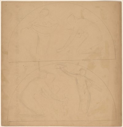 Studio per un disegno di bordo [verso] da Charles Sprague Pearce