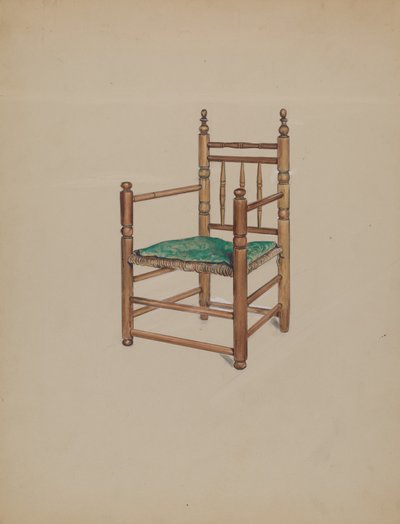 Poltrona intagliata da Charles Squires