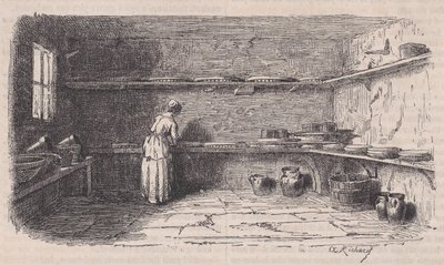 Una latteria, da Le Magasin Pittoresque, ca. 1852 da Charles Tamisier