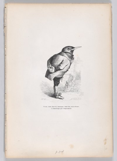Vecchio, rotto, esausto, bizzarro, ma buono, ma dedicato e domestico per temperamento, ca. 1837-47 da Charles Tamisier