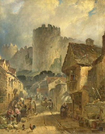 Castello di Conway, Galles del Nord, 1861 da Charles Tattershall I Dodd