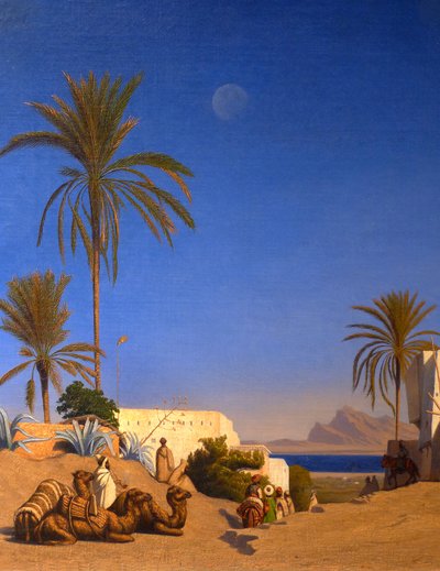 Paesaggio algerino (dettaglio) da Charles Theodore (1814 88) Frere