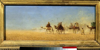 Carovana che attraversa il deserto da Charles Theodore  Frere