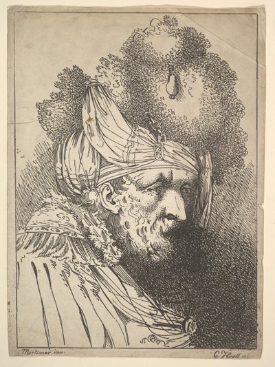 Testa orientale, ca. 1803 da Charles Theodosius Heath
