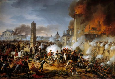 Attacco e cattura di Ratisbona da parte del maresciallo Lannes il 23/04/1809 da Charles Thevenin