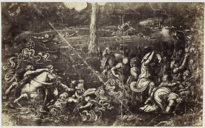 Fotoreproduzione di un disegno di Raffaello, esercito che affoga dopo il passaggio di Israele attraverso il Mar Rosso da Charles Thurston Thompson