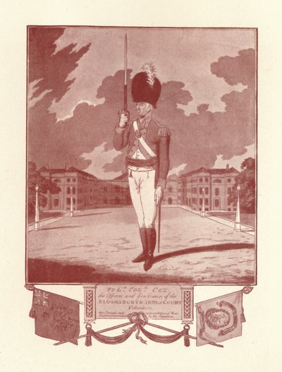 Ufficiali e gentiluomini dei Volontari di Bloomsbury & Inns of Court, 1780-1820, 1909 da Charles Tomkins